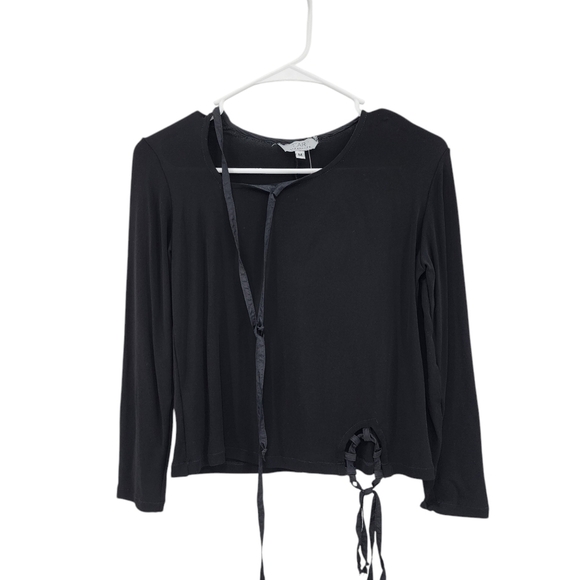 Tiar Women's 100% Rayon Long Sleeves Relaxed Fit Crop Top - M - Picture 1 of 6